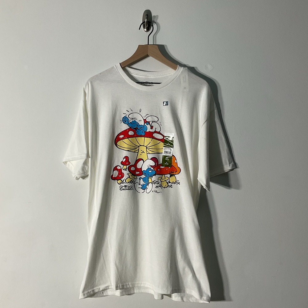 Smurfs White Graphic T